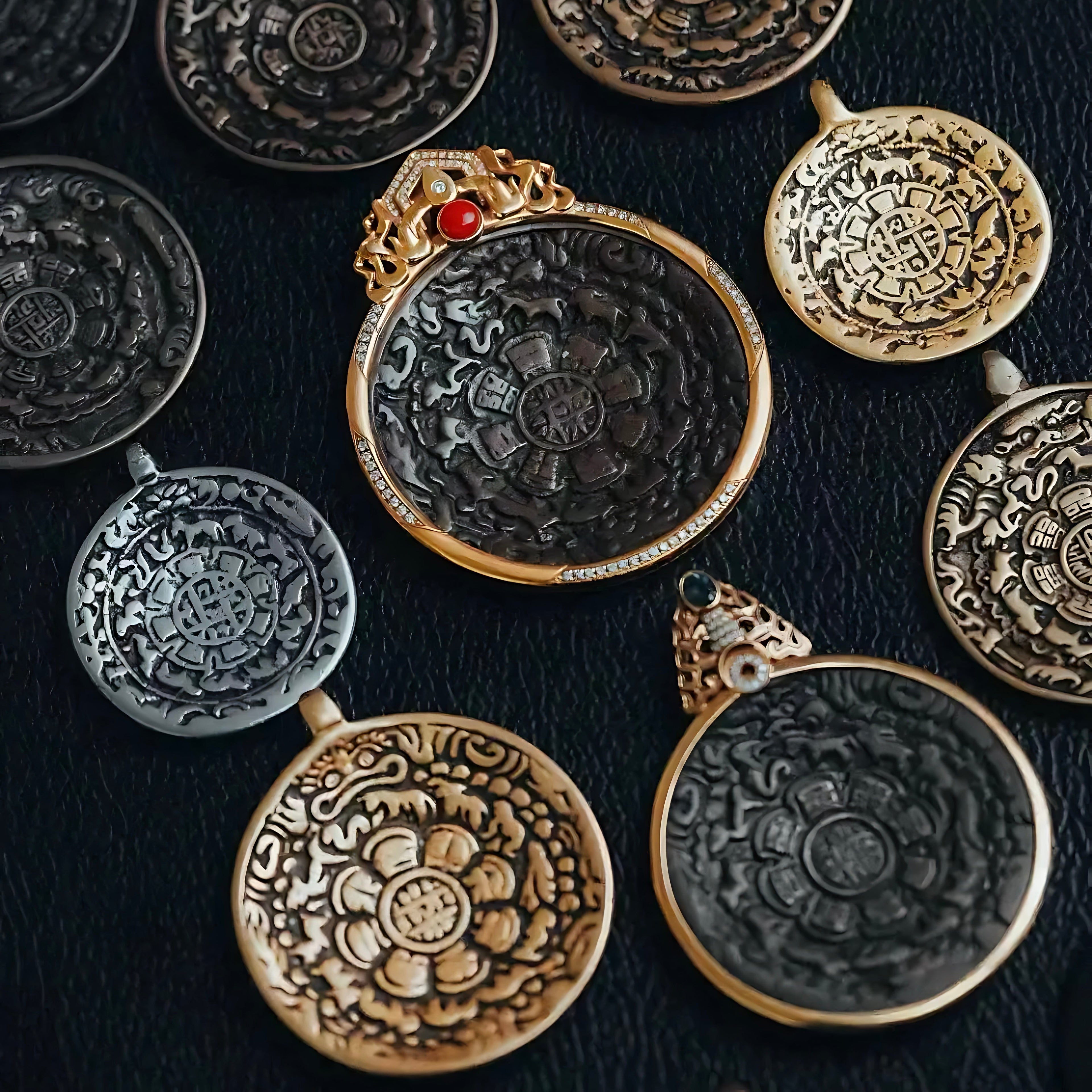 Nine Palaces and Eight Trigrams Plate