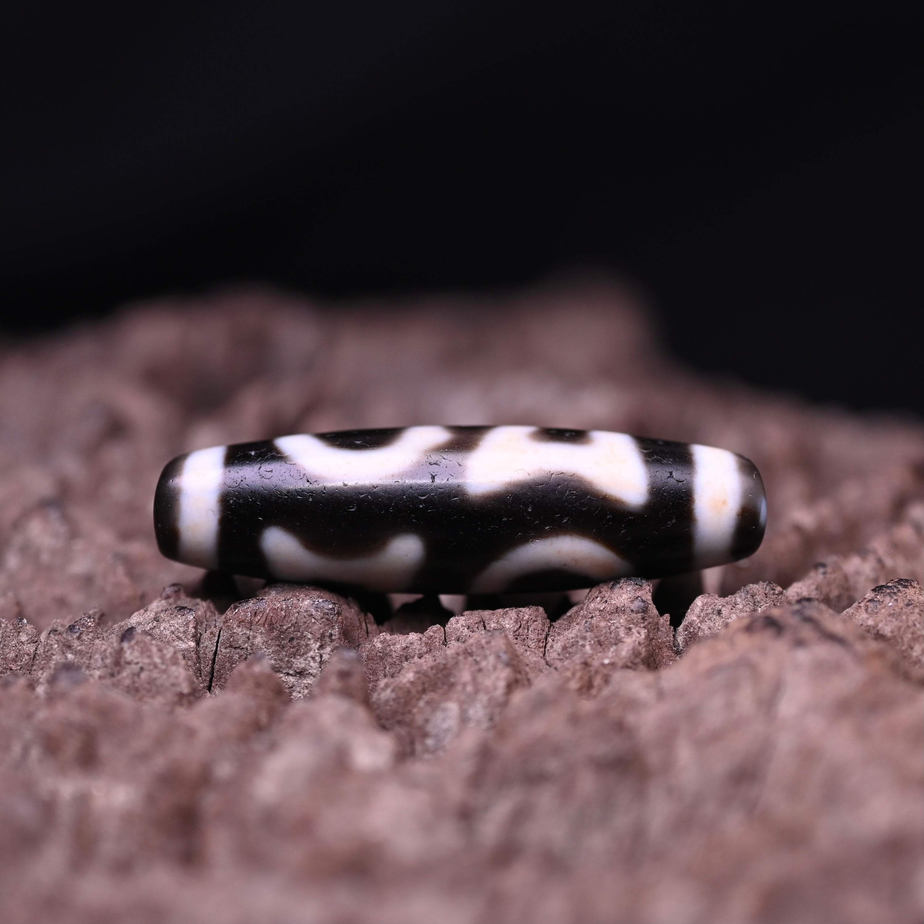 Double Heaven and Earth Dzi Bead（Heritage-Inspired Dzi Bead - Master Craft & Premium Materials）