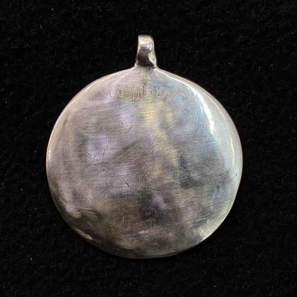 999 Silver Exquisite Nine Palaces and Eight Trigrams Plate