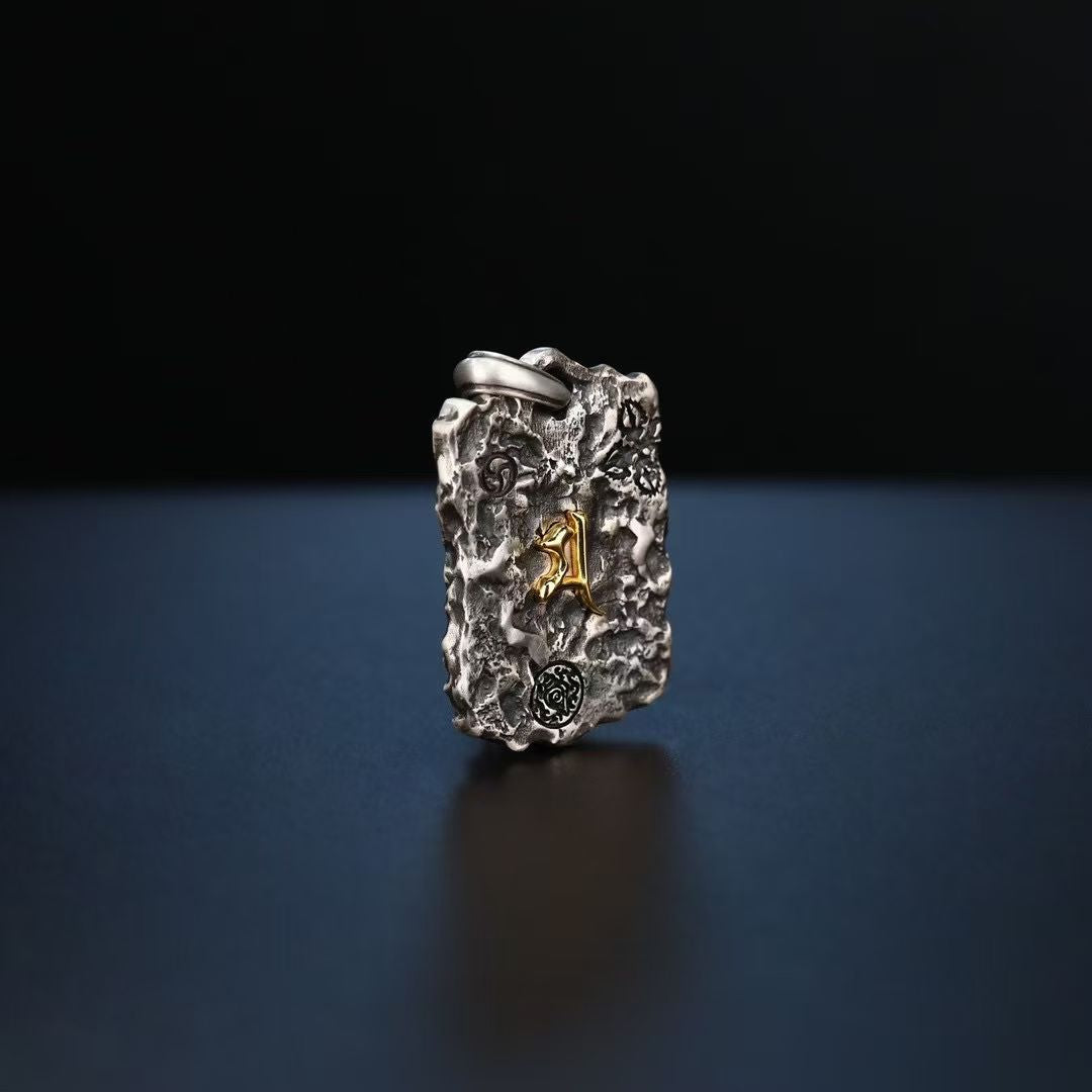 S925 Silver Pendant Exquisitely Inlaid with Mahakala