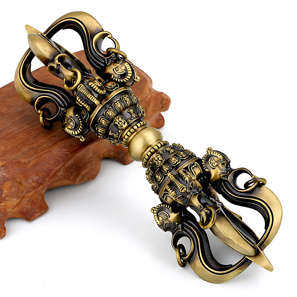 Padmasambhava Five-Pronged Vajra （the legendary scepter of the Second Buddha, subjugating obstacles and igniting wisdom）