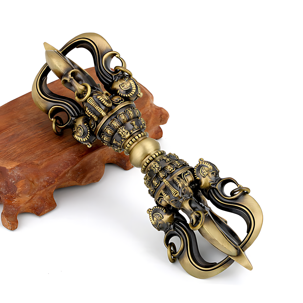 Padmasambhava Five-Pronged Vajra （the legendary scepter of the Second Buddha, subjugating obstacles and igniting wisdom）