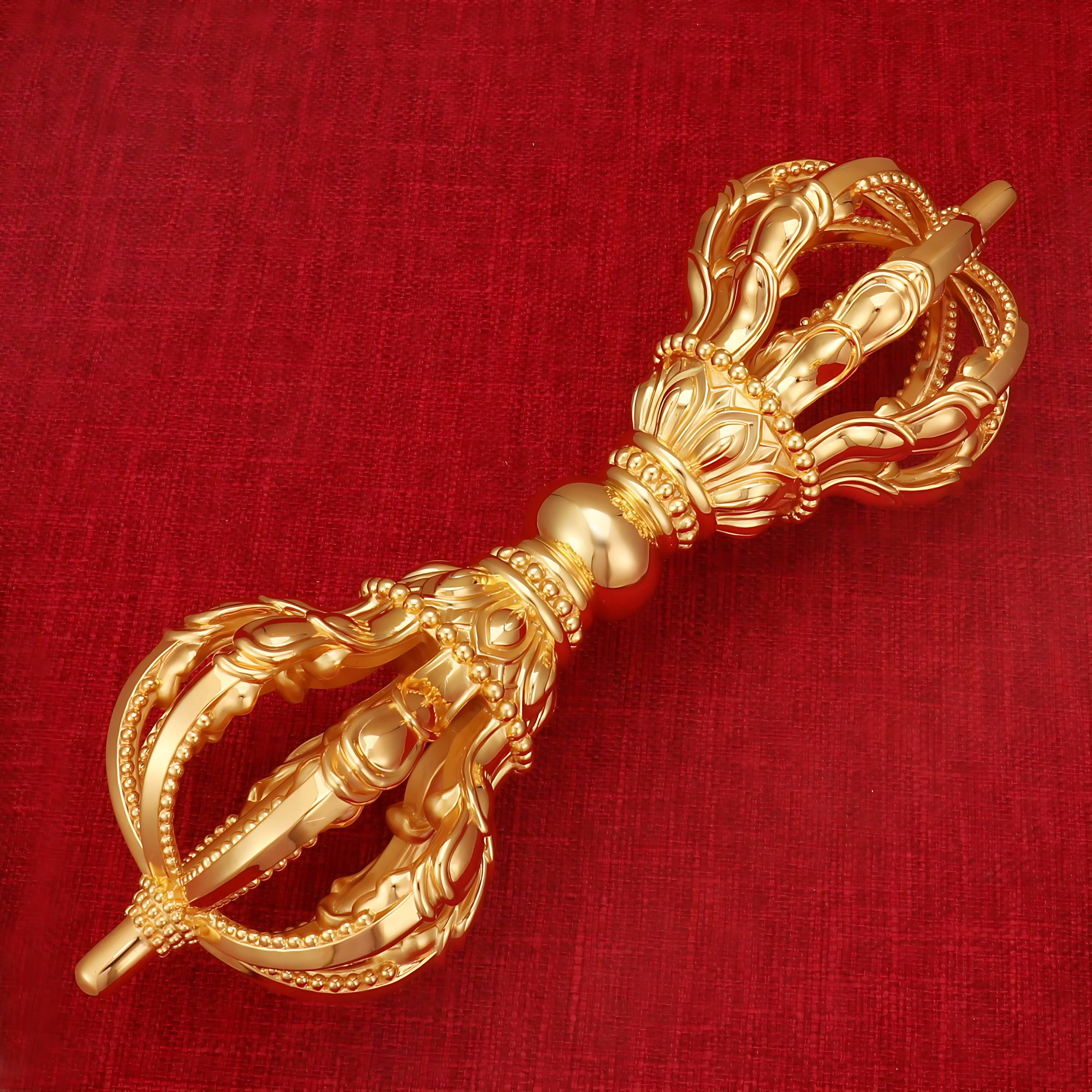 The Colossal Nine-Pronged Vajra Monarch (an epic-scale scepter of divine authority, ruling over the spiritual realm)