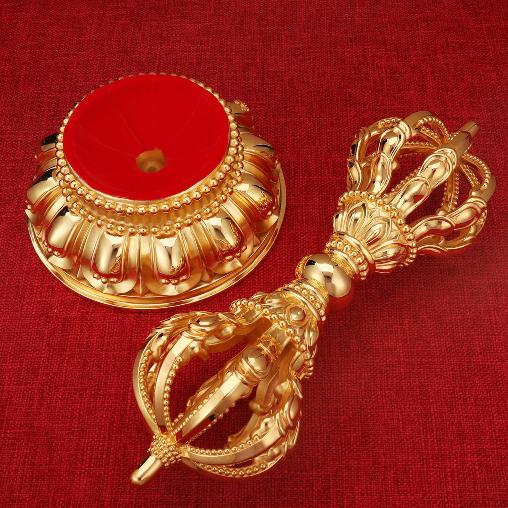 The Colossal Nine-Pronged Vajra Monarch (an epic-scale scepter of divine authority, ruling over the spiritual realm)