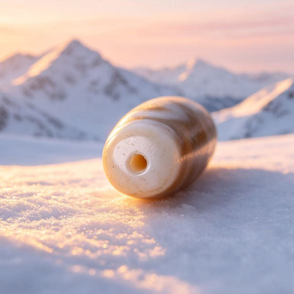 Three-Eyed Dzi Bead