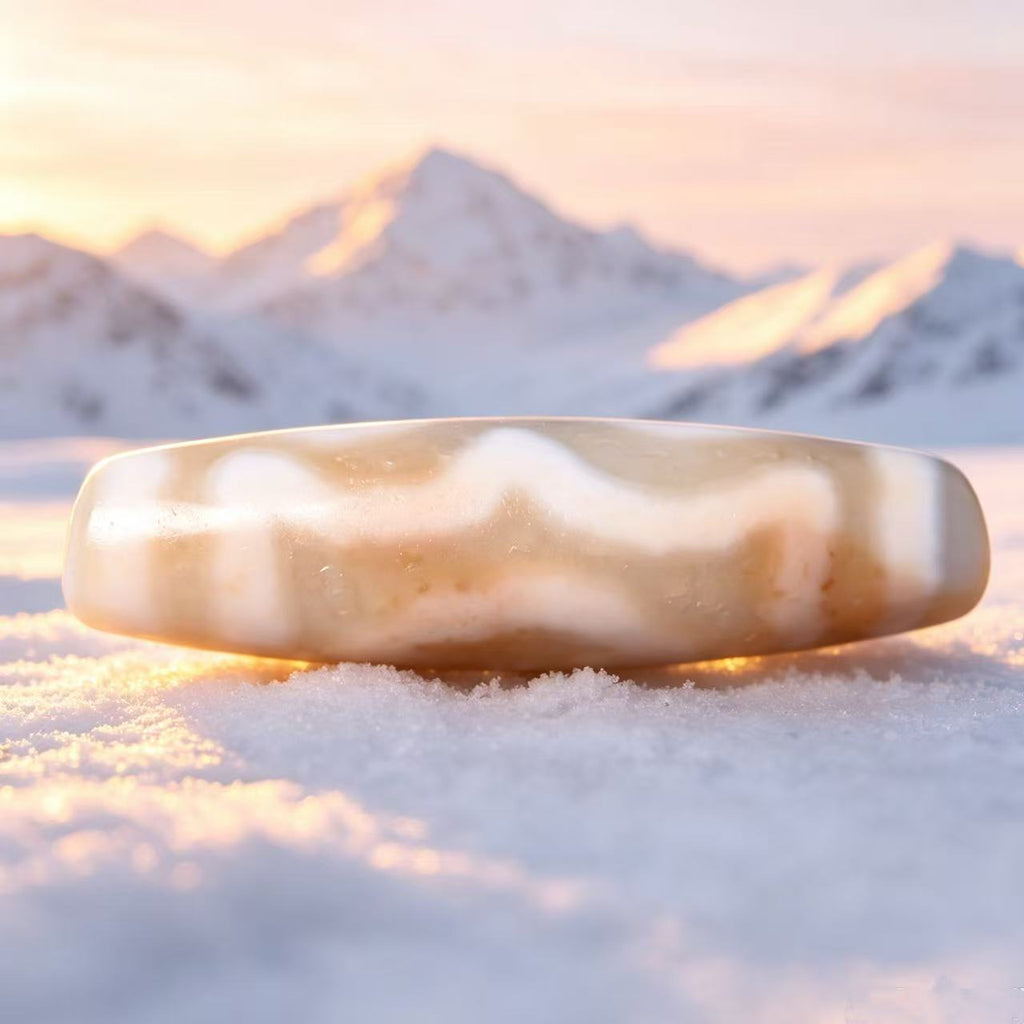 Three-Eyed Dzi Bead