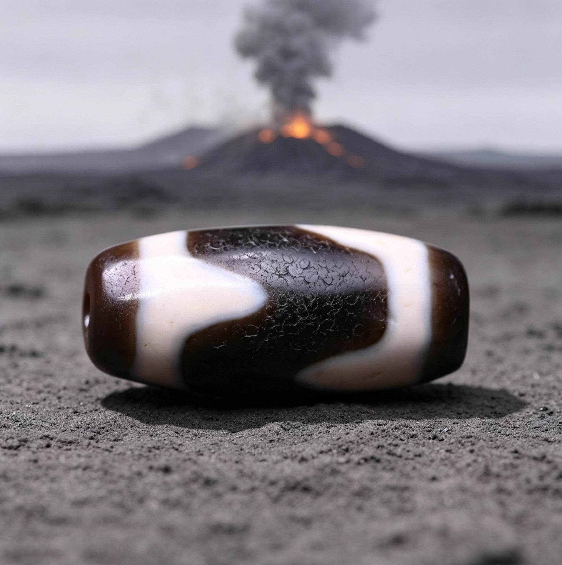 Tiger Stripe Dzi Bead : The Ancient Talisman Embodying Feline Power