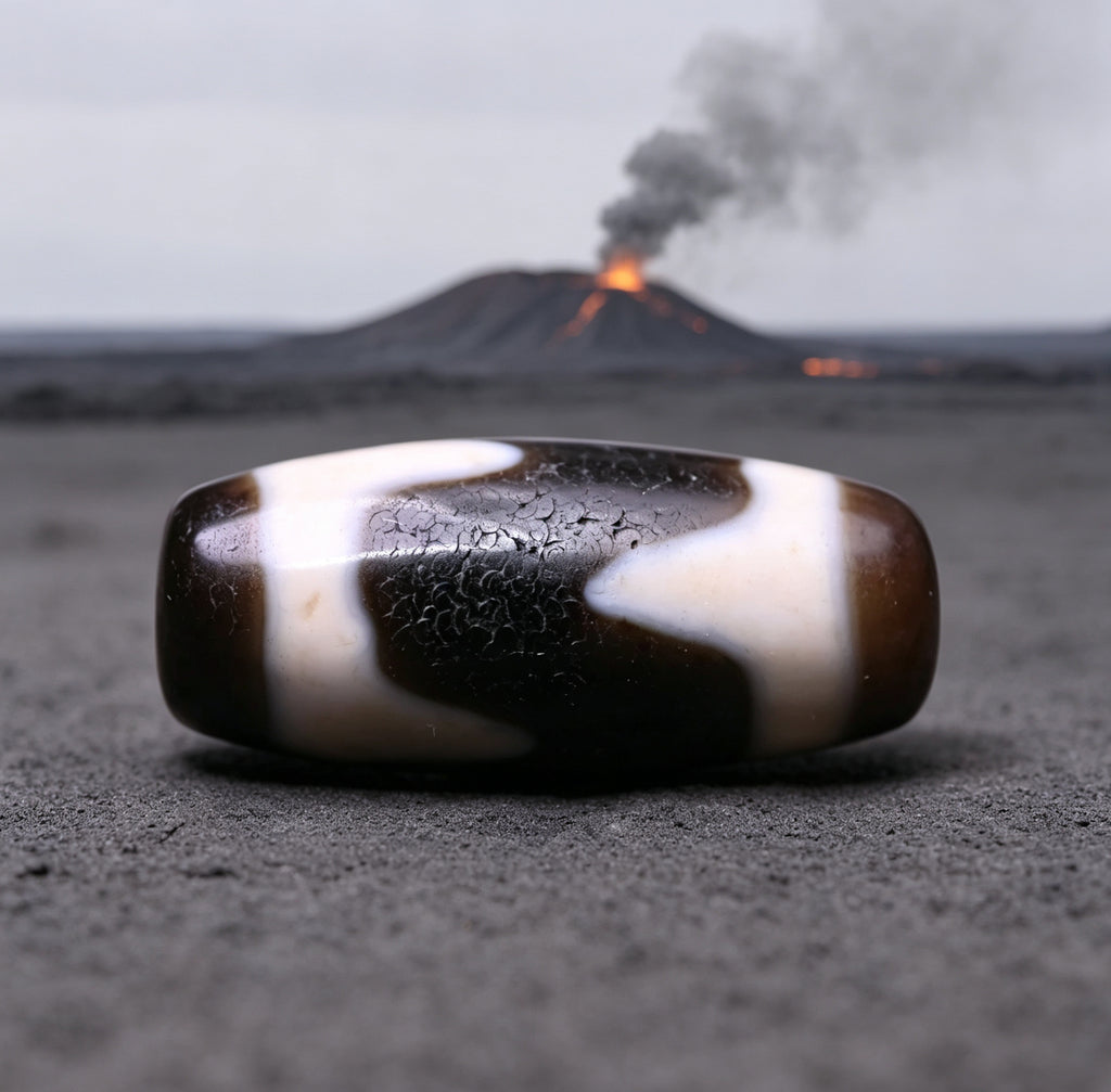 Tiger Stripe Dzi Bead : The Ancient Talisman Embodying Feline Power