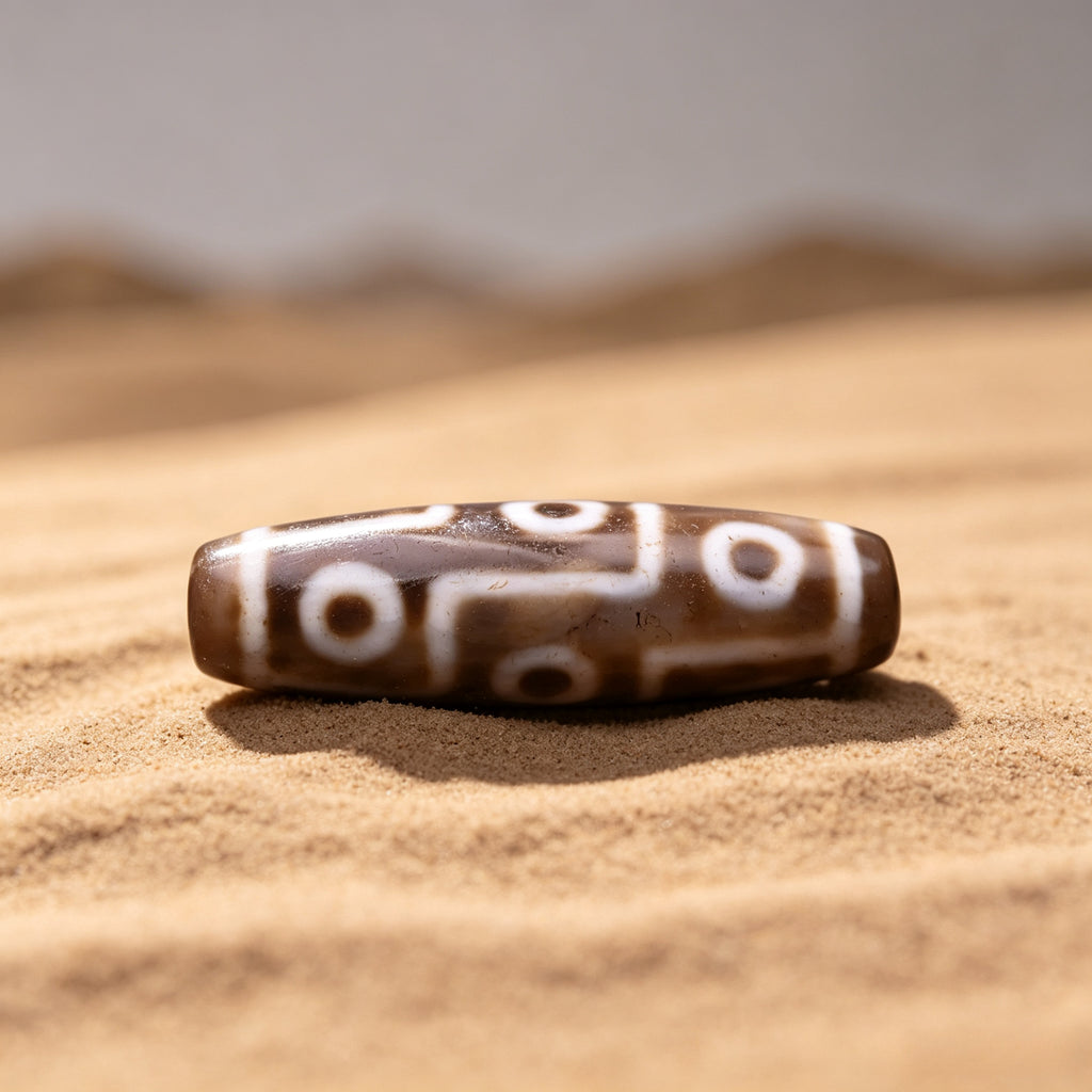 Nine-Eyed Dzi Bead