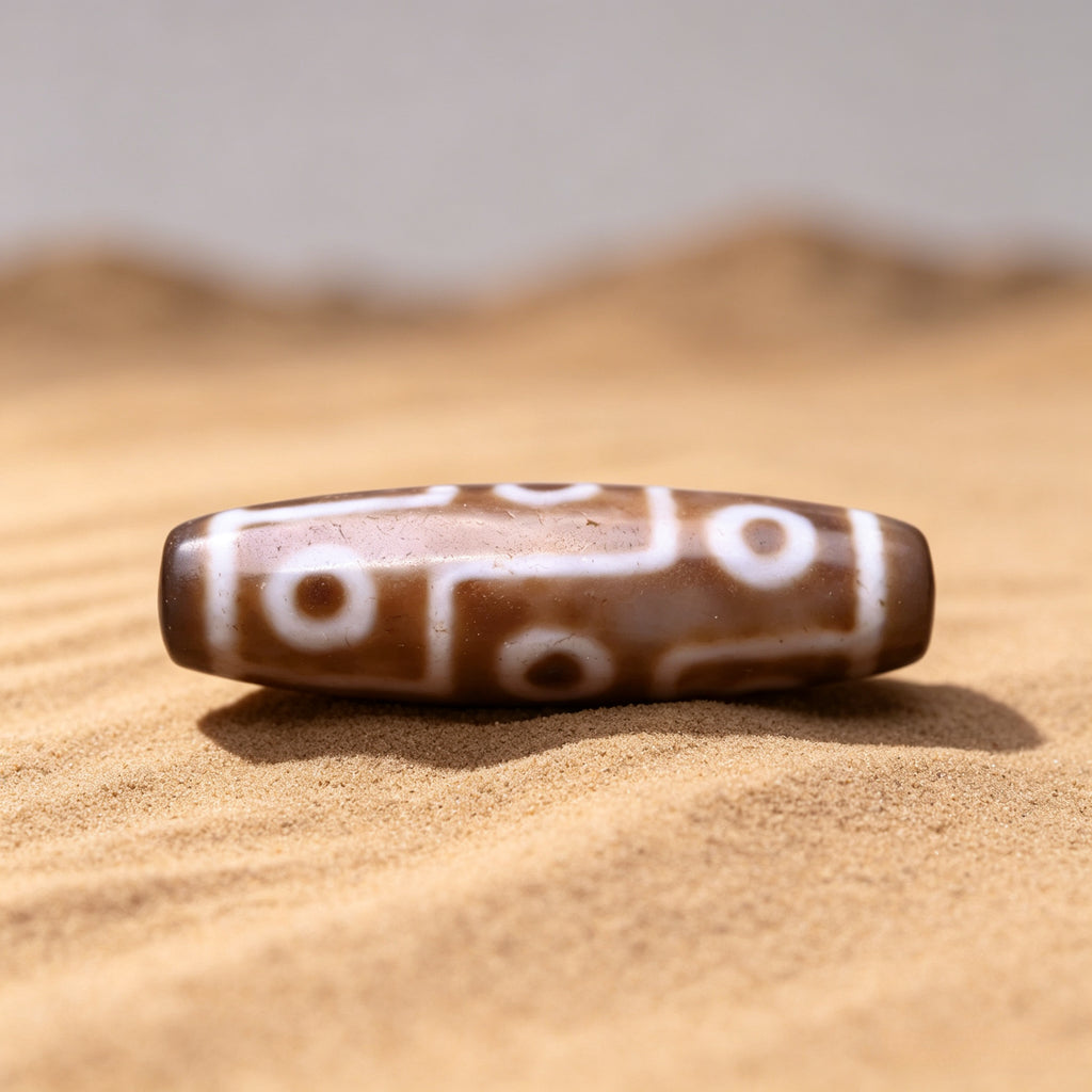 Nine-Eyed Dzi Bead