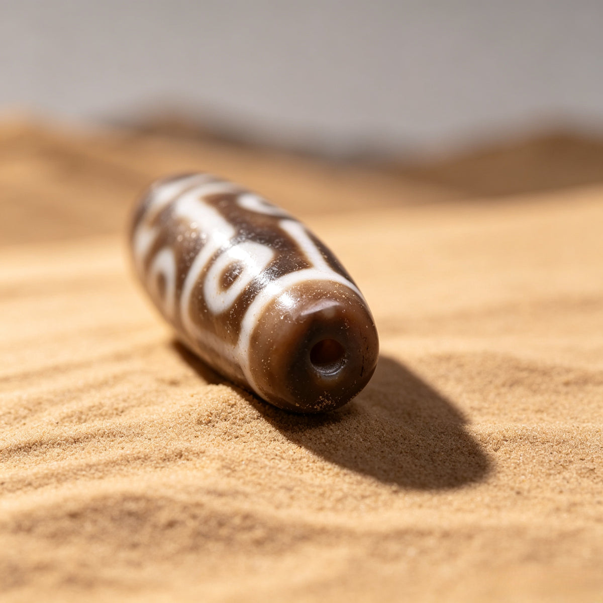 Nine-Eyed Dzi Bead
