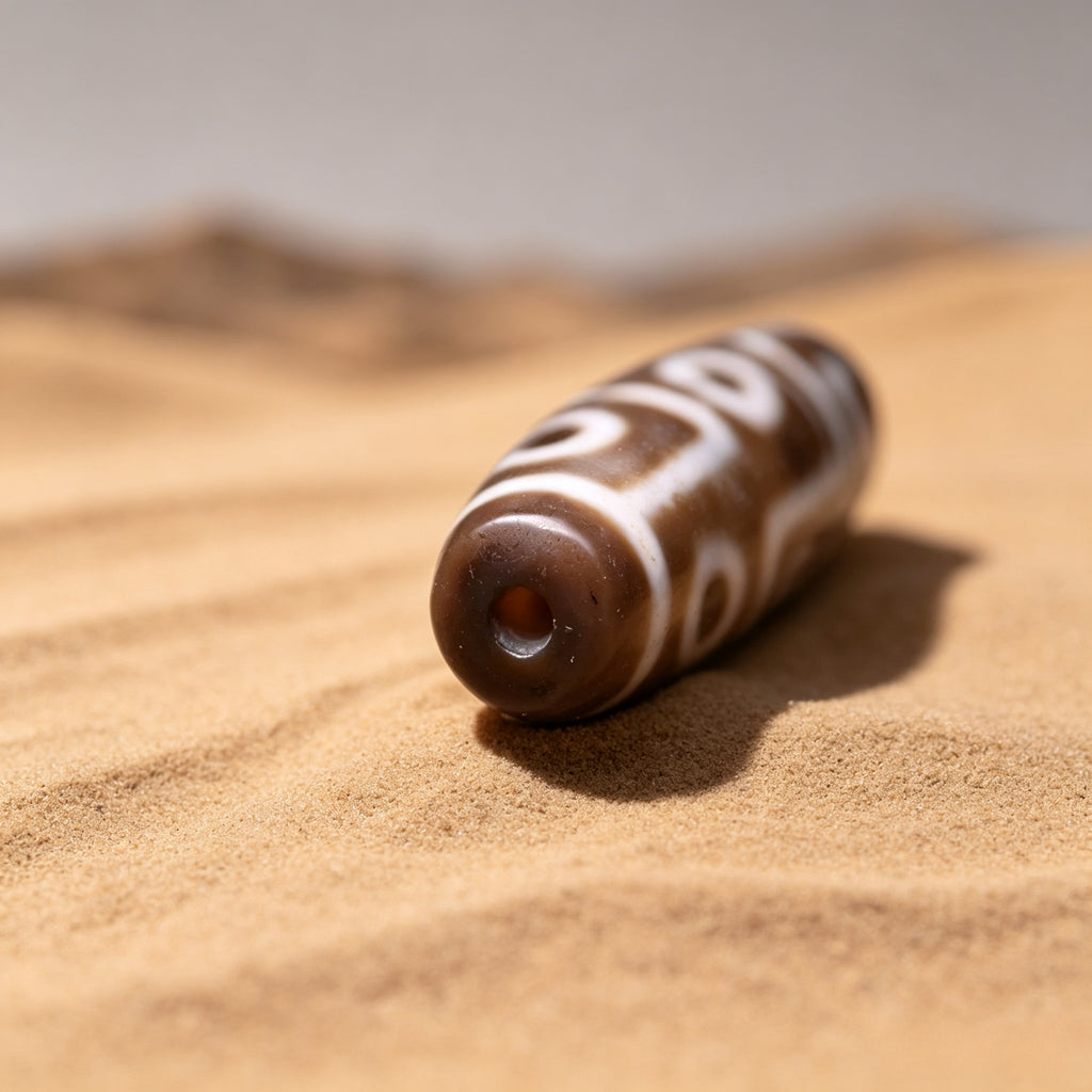 Nine-Eyed Dzi Bead