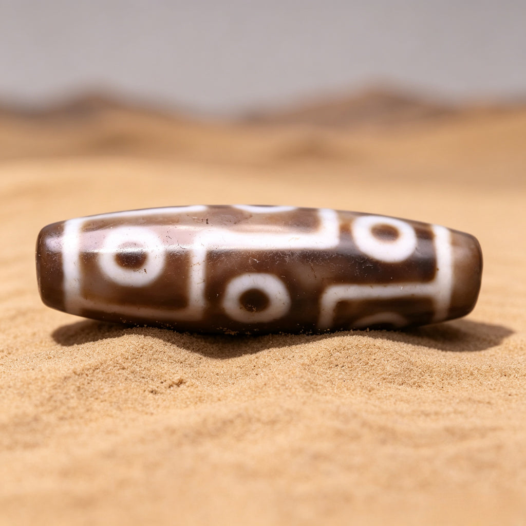 Nine-Eyed Dzi Bead