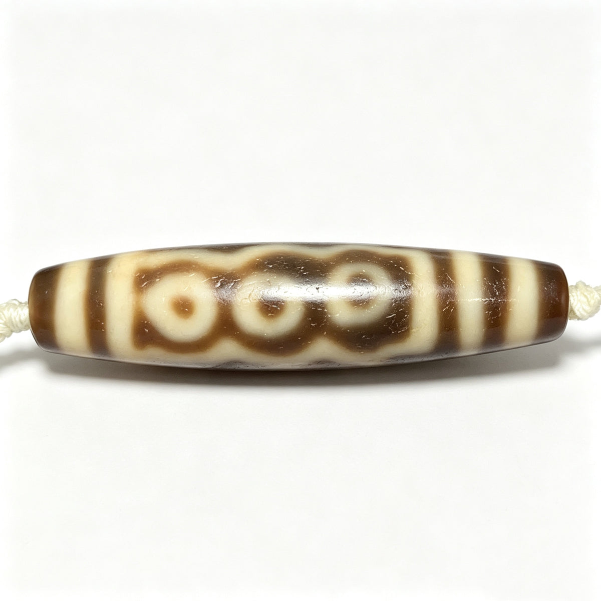 Seven-Eyed Dzi Bead Artisanal Dzi Bead - Quality Hand-Finished Replica (Best Seller)