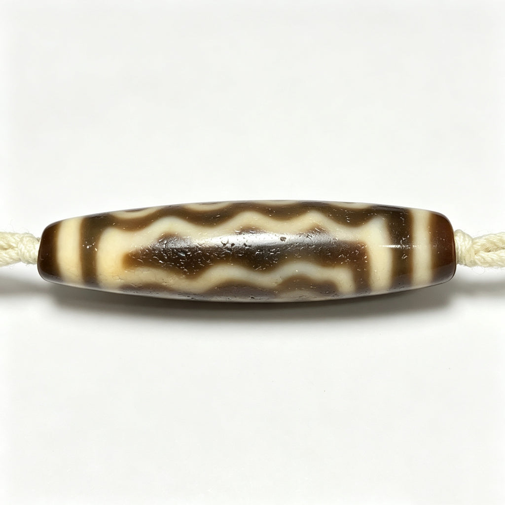 Seven-Eyed Dzi Bead Artisanal Dzi Bead - Quality Hand-Finished Replica (Best Seller)
