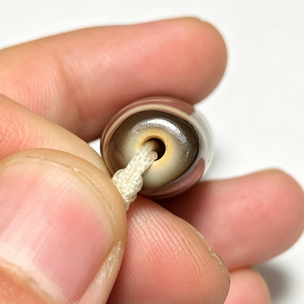 Seven-Eyed Dzi Bead Artisanal Dzi Bead - Quality Hand-Finished Replica (Best Seller)