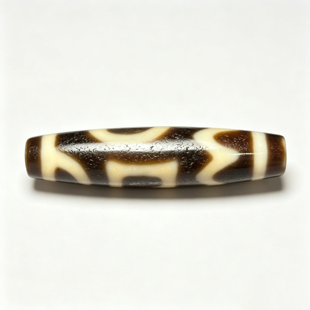 Pacifying, Increasing, Magnetizing, and Subjugating Dzi Bead Artisanal Dzi Bead - Quality Hand-Finished Replica (Best Seller)