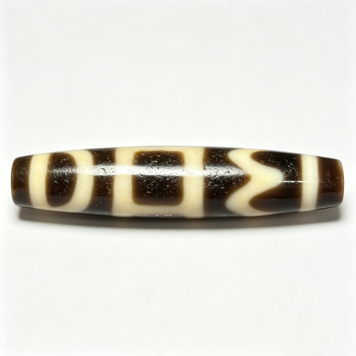 Pacifying, Increasing, Magnetizing, and Subjugating Dzi Bead Artisanal Dzi Bead - Quality Hand-Finished Replica (Best Seller)