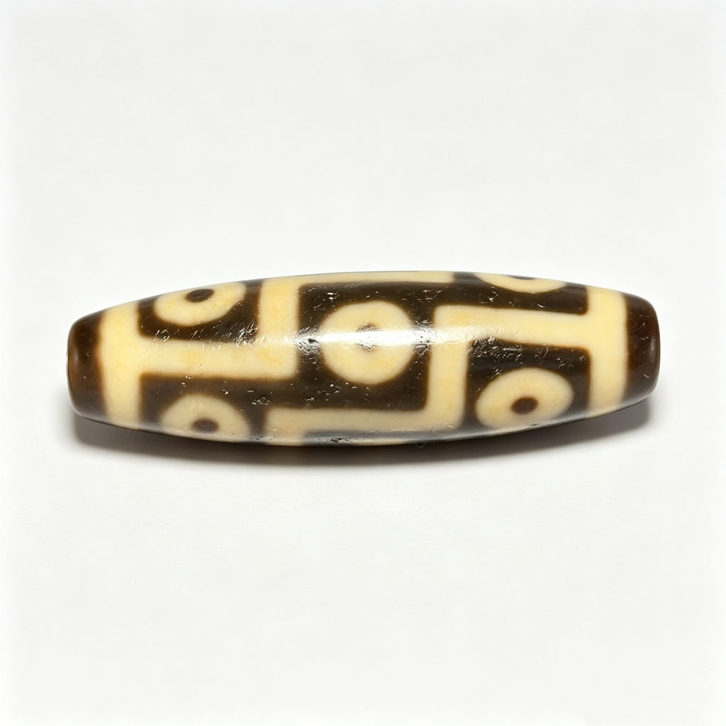 Nine-Eyed Dzi Bead Artisanal Dzi Bead - Quality Hand-Finished Replica (Best Seller)