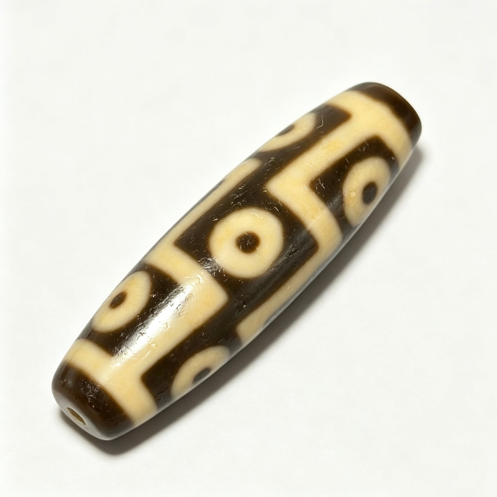 Nine-Eyed Dzi Bead Artisanal Dzi Bead - Quality Hand-Finished Replica (Best Seller)