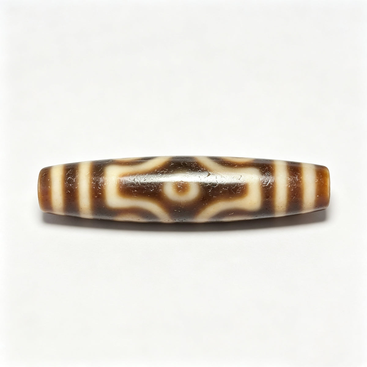 Six-Eyed Dzi Bead Artisanal Dzi Bead - Quality Hand-Finished Replica (Best Seller)