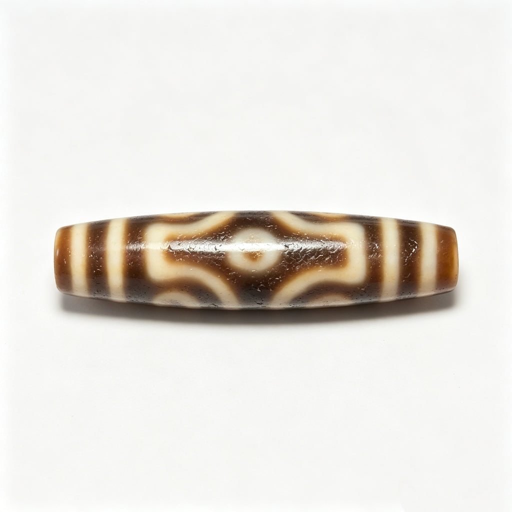 Six-Eyed Dzi Bead Artisanal Dzi Bead - Quality Hand-Finished Replica (Best Seller)