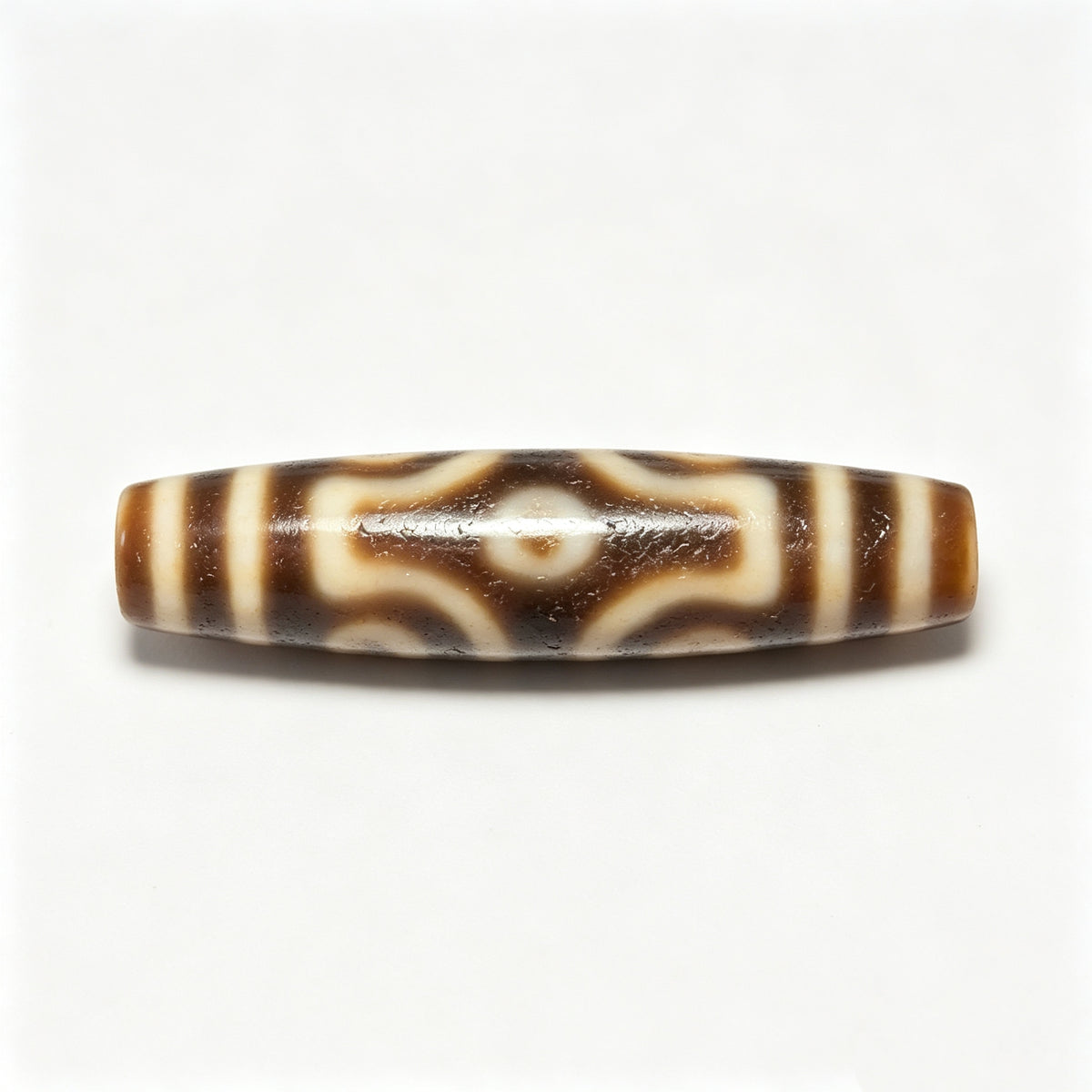 Six-Eyed Dzi Bead Artisanal Dzi Bead - Quality Hand-Finished Replica (Best Seller)
