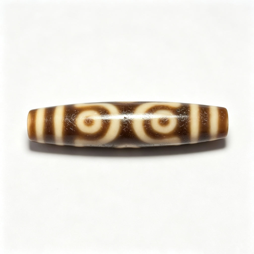 Six-Eyed Dzi Bead Artisanal Dzi Bead - Quality Hand-Finished Replica (Best Seller)