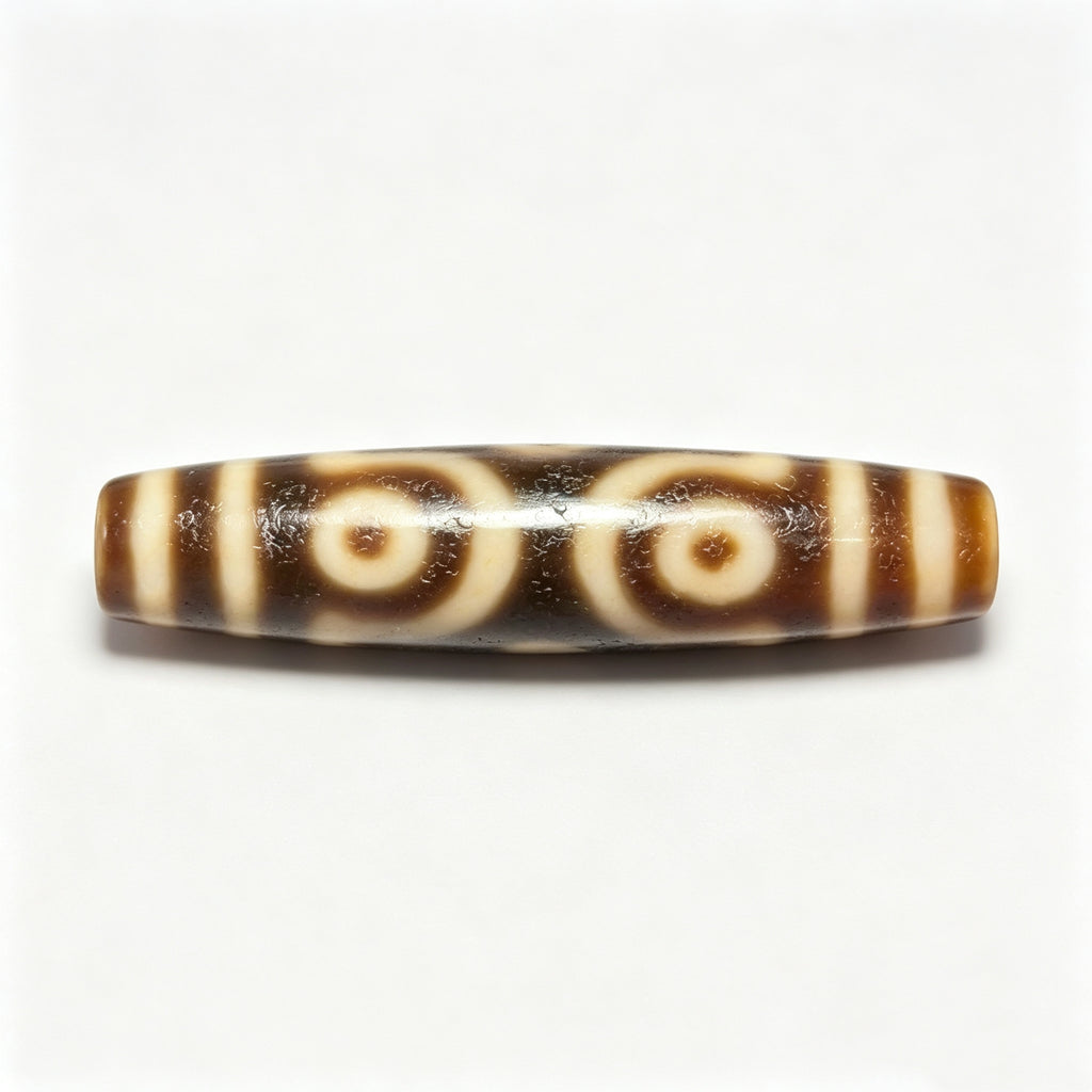 Six-Eyed Dzi Bead Artisanal Dzi Bead - Quality Hand-Finished Replica (Best Seller)