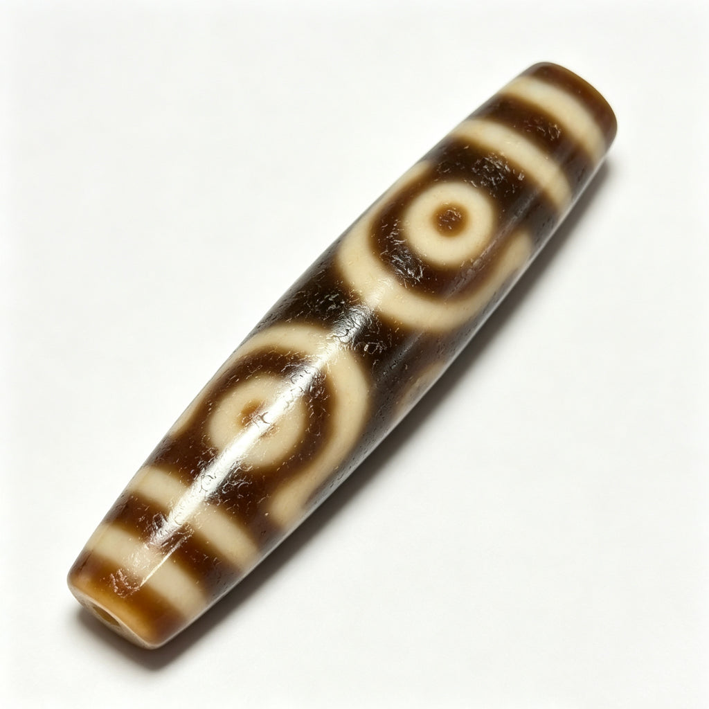 Six-Eyed Dzi Bead Artisanal Dzi Bead - Quality Hand-Finished Replica (Best Seller)
