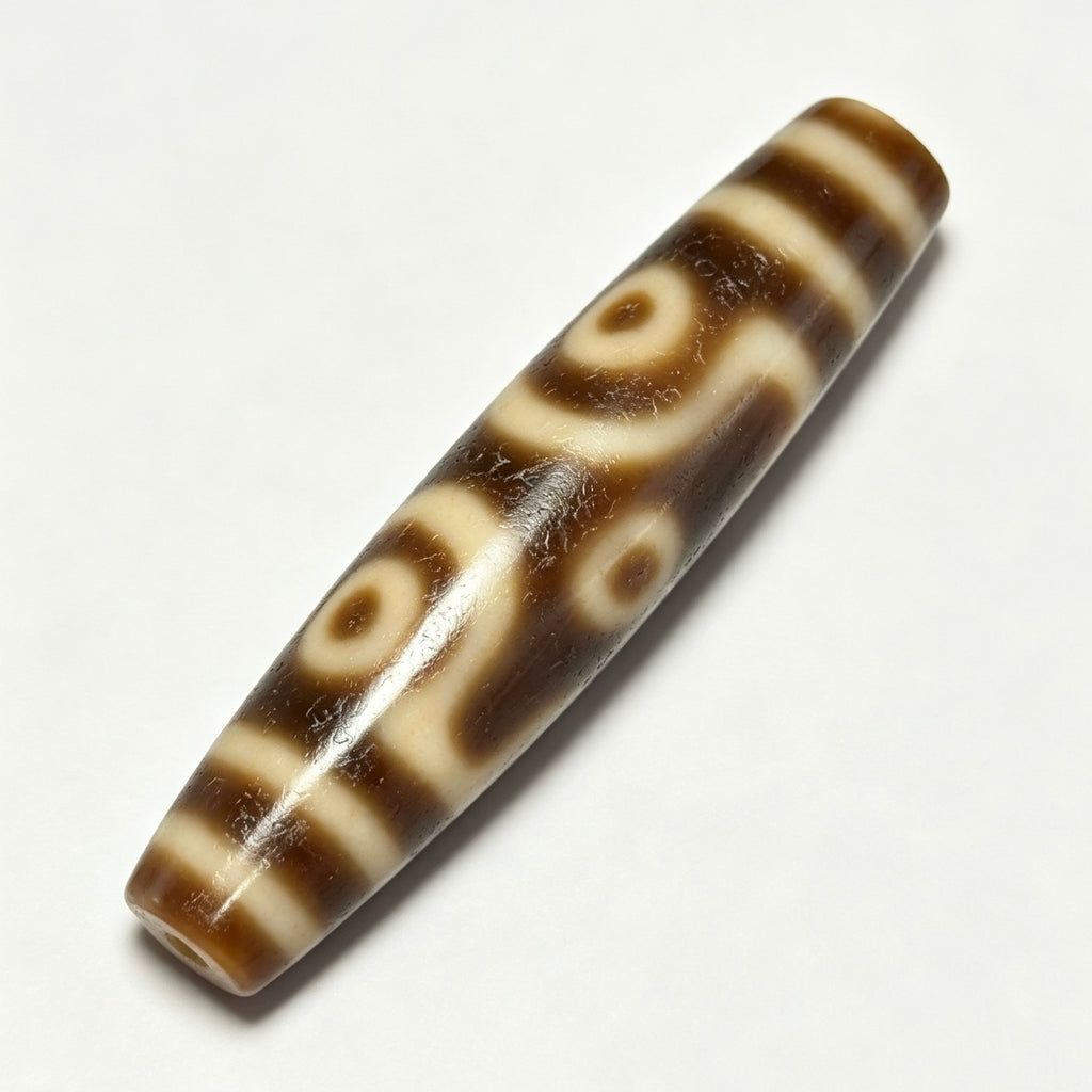 Six-Eyed Dzi Bead Artisanal Dzi Bead - Quality Hand-Finished Replica (Best Seller)