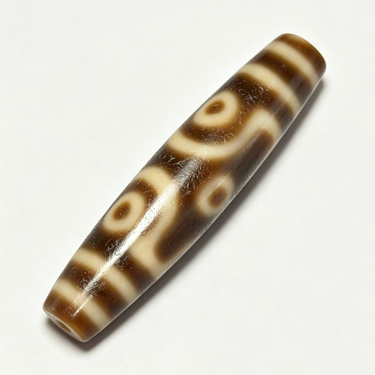 Six-Eyed Dzi Bead Artisanal Dzi Bead - Quality Hand-Finished Replica (Best Seller)